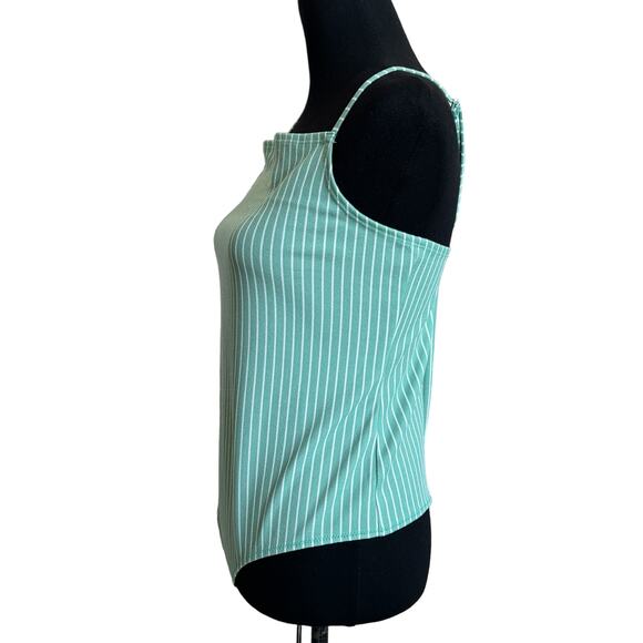 New ~ BCBGENERATION ~ Striped Square Neck Bodysuit ~ sz L - Picture 2 of 7